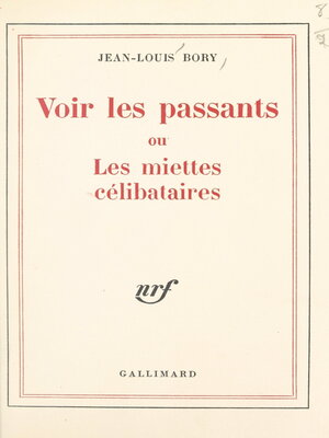 cover image of Voir les passants